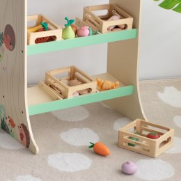 CLASSIC WORLD Zestaw Drewnianych Warzyw w Koszyku 6 el. 18m+