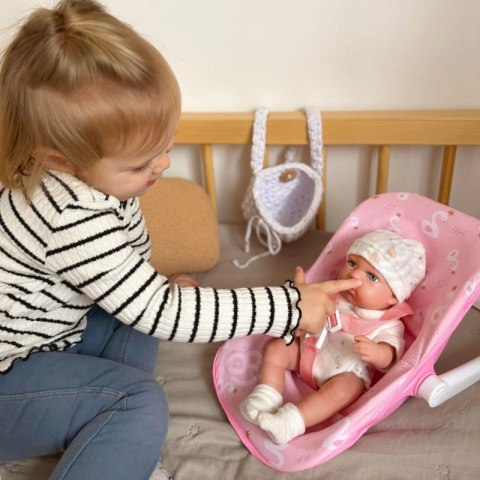 WOOPIE ROYAL Zestaw Lalka Bobas 30,5 cm + Nosidełko Różowe