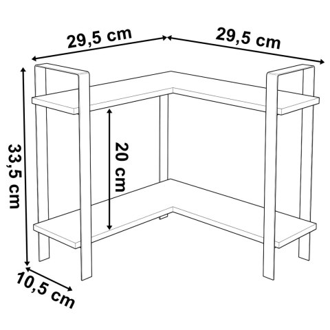 Półki na przyprawy SARITA bambusowe