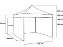 Pawilon handlowy ekspresowy 3x3 m czarny