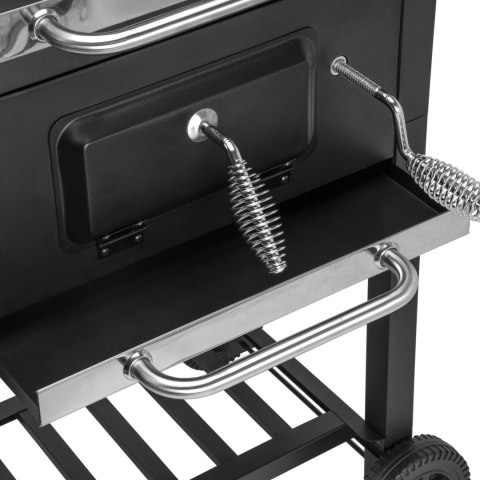 Grill węglowy ogrodowy CARBON czarny