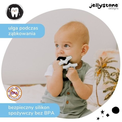 Gryzak dla dziecka Gwiazdki, czarno biały, Jellystone Designs