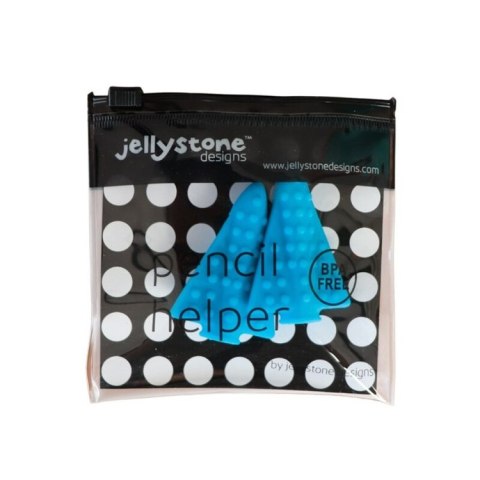 Nakładki antystresowe na ołówek 2 szt. niebieski Jellystone Designs