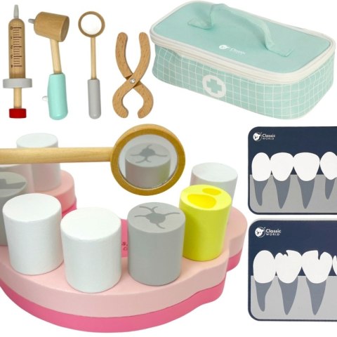 CLASSIC WORLD Zestaw Małego Dentysty Walizka Lekarza 18 el. 3+