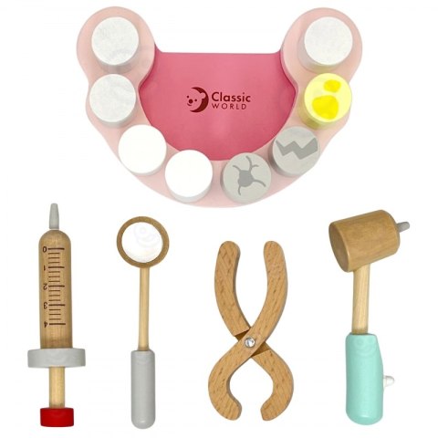 CLASSIC WORLD Zestaw Małego Dentysty Walizka Lekarza 18 el. 3+