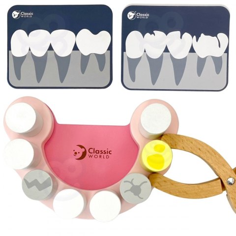 CLASSIC WORLD Zestaw Małego Dentysty Walizka Lekarza 18 el. 3+