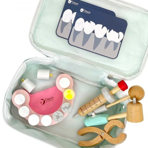 CLASSIC WORLD Zestaw Małego Dentysty Walizka Lekarza 18 el. 3+
