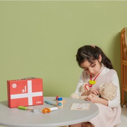 VIGA Drewniany zestaw małego lekarza w walizce 3+