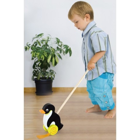 Viga Toys Drewniany Pchacz Pingwin 18m+