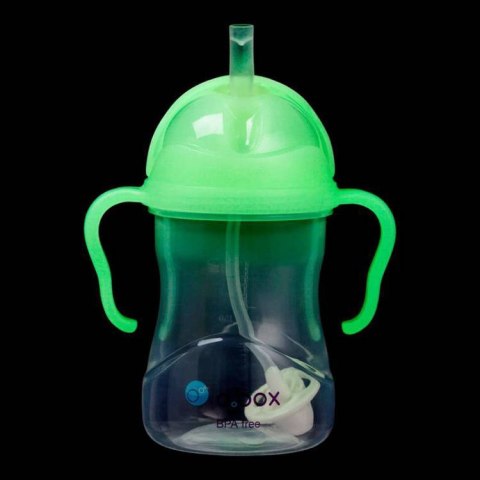 Bidon ze słomką 240 ml, Glow in the dark, b.box