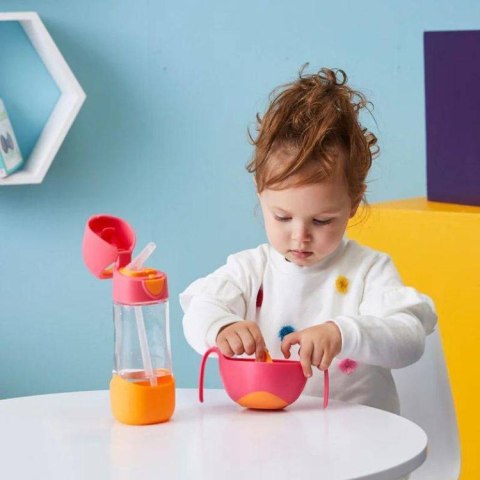 Butelka tritanowa ze słomką 450 ml, Emerald Forest, b.box