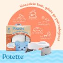 Nocnik Potette: Zestaw wielofunkcyjny z akcesoriami, biało-szary, Potette