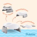 Nocnik Potette: Zestaw wielofunkcyjny z akcesoriami, różowo-biały, Potette