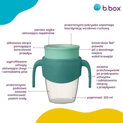 Kubek 360 do nauki picia emerald forest, b.box