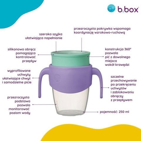 Kubek 360 do nauki picia lilac pop, b.box