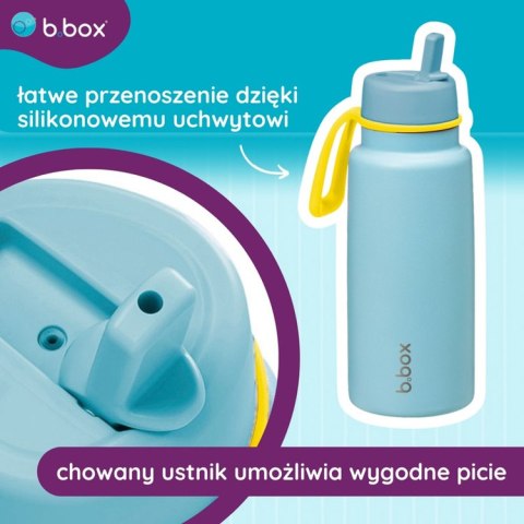 Butelka termiczna ze składanym ustnikiem - termos ze stali nierdzewnej 1l Pool Side, b.box