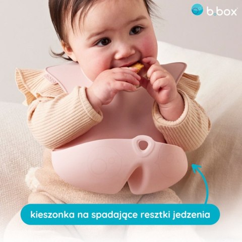 Śliniak z otwartą kieszonką Blush, b.box