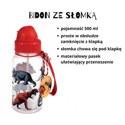 Zestaw śniadaniowy lunchbox i bidon Dinozaury, Rex London
