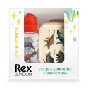 Zestaw śniadaniowy lunchbox i bidon Dinozaury, Rex London