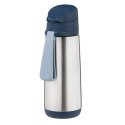 Butelka termiczna z ustnikiem sportowym 500 ml, Midnight, b.box