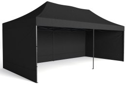 Pawilon handlowy ekspresowy - 3x6 m - czarny