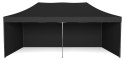 Pawilon handlowy ekspresowy - 3x6 m - czarny