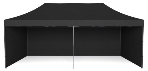 Pawilon handlowy ekspresowy - 3x6 m - czarny