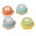 CLASSIC WORLD Sorter Montessori Kształtów i Kolorów Układanka Wieża 2+