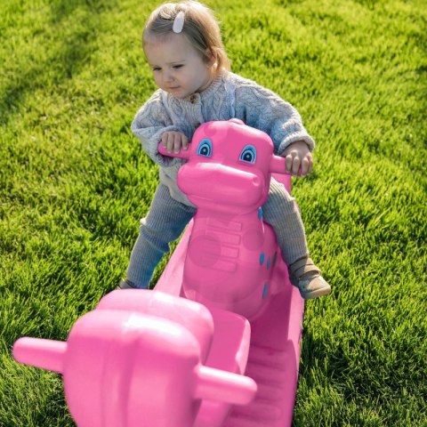 WOOPIE Bujak Wieloosobowy Dino Huśtawka Równoważna Różowa
