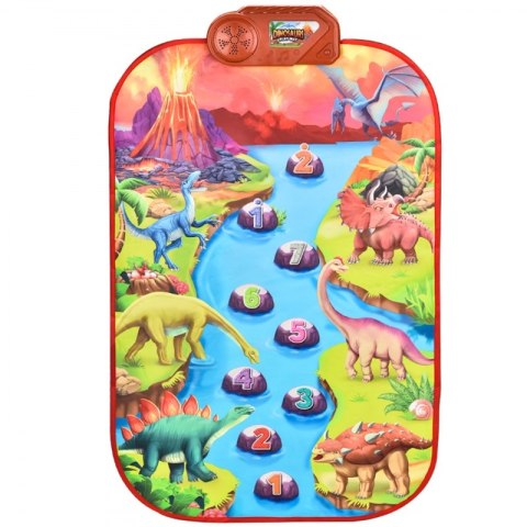 WOOPIE Duża Mata Muzyczna Pianino XL Dinozaury Interaktywna