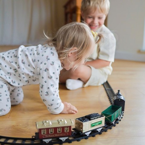 WOOPIE Klasyczny Pociąg Parowy Lokomotywa Tor XXL