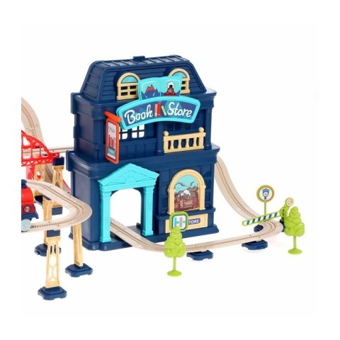 WOOPIE Kolejka Elektryczna 2w1 Składana w Walizkę 87 el. - Długość 3,5 m