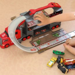 WOOPIE Zestaw Ciężarówka Laweta Garaż Tor Wyścigowy