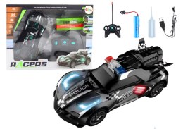 Auto Sportowe R/C Policyjne Czarne Zdalnie Sterowane