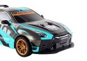 Duże Auto Sportowe Zdalnie Sterowane 1:10 Turkusowo- Czarne
