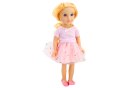 Lalka W Sukience Z Tiulem Różowa Blond Włosy