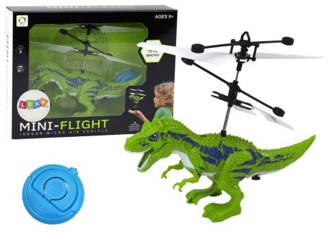 Latający Dinozaur Helikopter Sterowany Ręką Czujnik Zielony