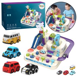 Tor Przeszkód Interaktywny Parking Dla Dzieci Cztery Autka