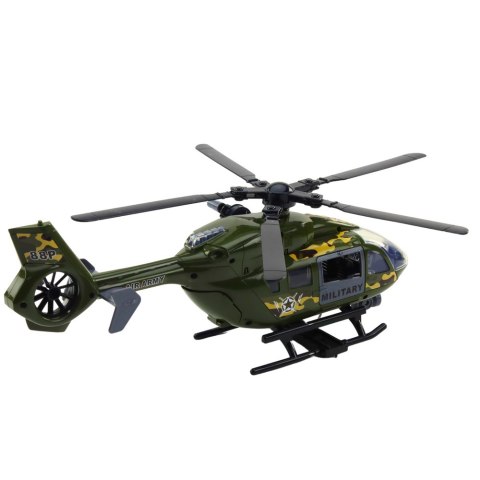 Helikopter Wojskowy Militarny Hak Nosze Światła Dźwięki 1:12
