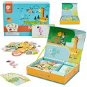 CLASSIC WORLD Układanka Magnetyczna Zwierzęta Tablica Klocki Puzzle Pamięć 60 el. 3+