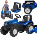 FALK Traktor na Pedały New Holland Duży z Przyczepką od 3 lat