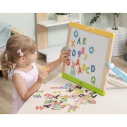 VIGA Drewniany Zestaw Magnetyczny Literki i cyferki 3+