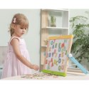 VIGA Drewniany Zestaw Magnetyczny Literki i cyferki 3+