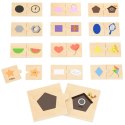 VIGA Zestaw Puzzle Łączenie Kształtów i Przedmiotów 18m+