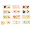 VIGA Zestaw Puzzle Łączenie Kształtów i Przedmiotów 18m+