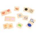 VIGA Zestaw Puzzle Łączenie Kształtów i Przedmiotów 18m+