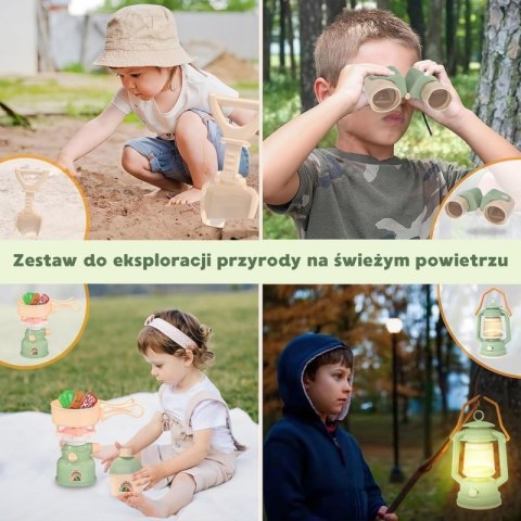 WOOPIE Discovery Zestaw Małego Odkrywcy Namiot Kempingowy XXL na Biwak 15 el.
