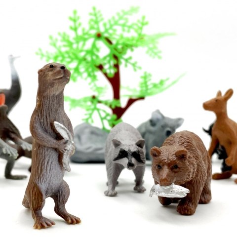 WOOPIE Zestaw Figurki Dzikie Zwierzęta 15 szt.