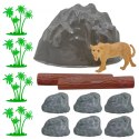 WOOPIE Zestaw Figurki Zwierzęta Safari 34 szt.
