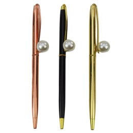 Długopis Metalowy Automatyczny Perła Niebieski Tusz 1.0mm